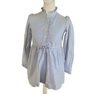 CPC Childrenswear Girls Blue Long Sleeve Dress Size 14 With Ruffle Collar